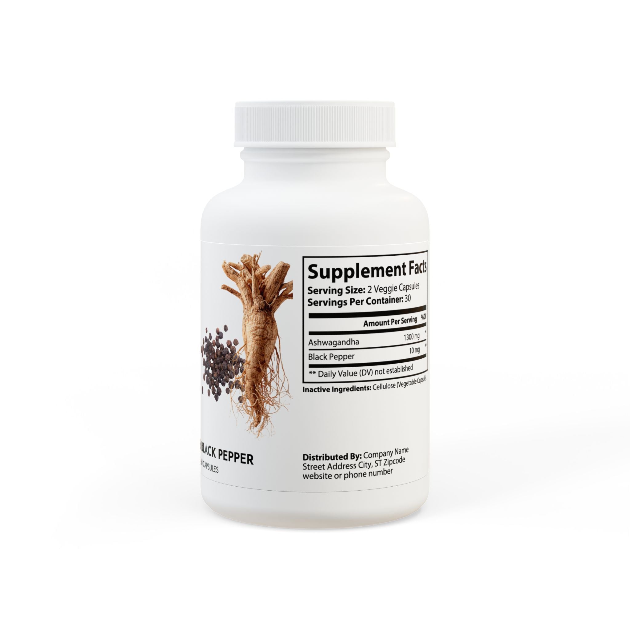Peak Basics Ashwagandha & Black Pepper